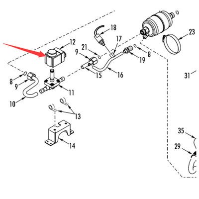Thermo King RV200 Originele Verwarmingsmagneetventiel Spoel Model 415047 12V 415051 24V