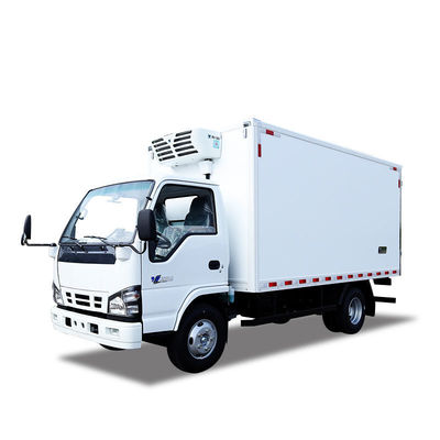 QINGLING ISUZU KV100 100P Koeltruck Voor Voedsel Vlees Vissen Transport NKR Vriesmachine 5 Tonnen THERMO KING RV380 Koeling