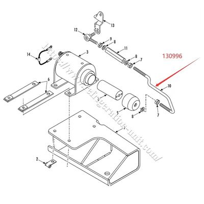 130996 THERMOKING SP koelinstallatie Trekstaaf- brandstofsolenoïde,T-M/T-R onderdelen voor de aftermarket