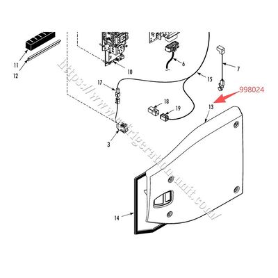 998024 THERMO KING koelinstallatie motor zijkant dekking beschikbaar voor T-600/800/1000M T-680/780/880/1080E/Pro dekking aftermarket onderdelen