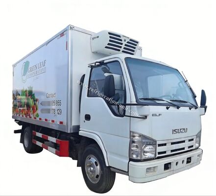 Isuzu 100p Japan Brand Truck chassis met 4,1 meter lange koelbox met THERMO KING koelinstallaties RV380V 4X2 Mini 3tons 2 Ton Freezer Koeltruck